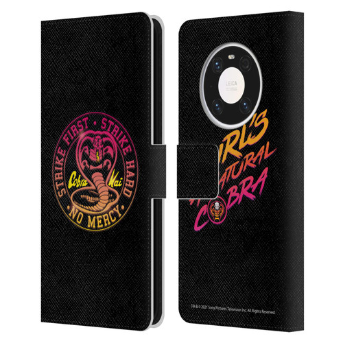 Cobra Kai Key Art Strike Hard Logo Leather Book Wallet Case Cover For Huawei Mate 40 Pro 5G
