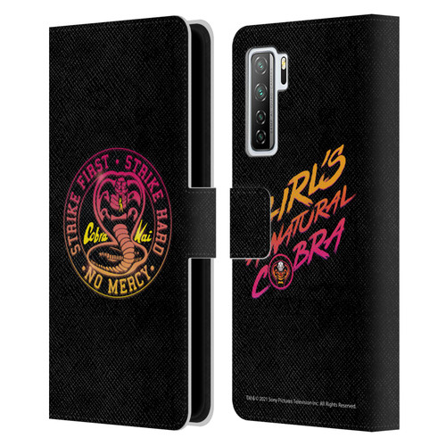 Cobra Kai Key Art Strike Hard Logo Leather Book Wallet Case Cover For Huawei Nova 7 SE/P40 Lite 5G