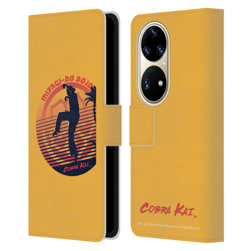 Cobra Kai Key Art Miyagi Do Logo Leather Book Wallet Case Cover For Huawei P50 Pro