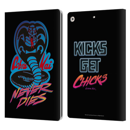 Cobra Kai Key Art Never Dies Logo Leather Book Wallet Case Cover For Apple iPad 10.2 2019/2020/2021