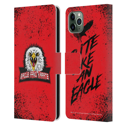 Cobra Kai Key Art Eagle Fang Logo Leather Book Wallet Case Cover For Apple iPhone 11 Pro Max