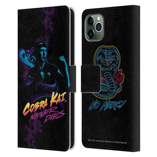 Cobra Kai Key Art Johnny Lawrence Never Dies Leather Book Wallet Case Cover For Apple iPhone 11 Pro Max
