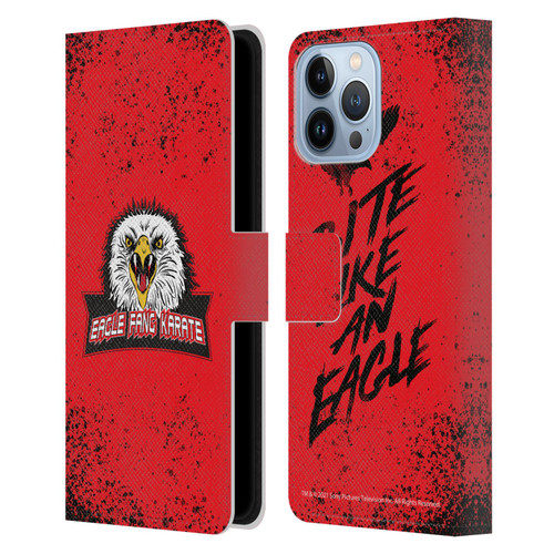 Cobra Kai Key Art Eagle Fang Logo Leather Book Wallet Case Cover For Apple iPhone 13 Pro Max
