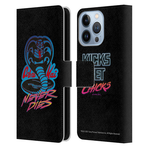 Cobra Kai Key Art Never Dies Logo Leather Book Wallet Case Cover For Apple iPhone 13 Pro