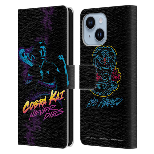 Cobra Kai Key Art Johnny Lawrence Never Dies Leather Book Wallet Case Cover For Apple iPhone 14 Plus