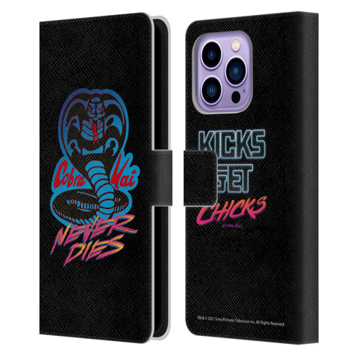Cobra Kai Key Art Never Dies Logo Leather Book Wallet Case Cover For Apple iPhone 14 Pro Max