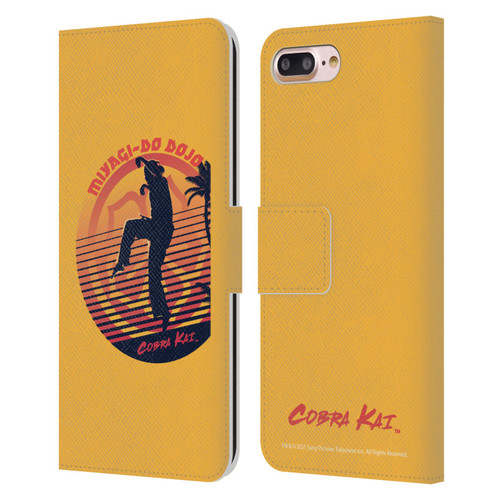 Cobra Kai Key Art Miyagi Do Logo Leather Book Wallet Case Cover For Apple iPhone 7 Plus / iPhone 8 Plus