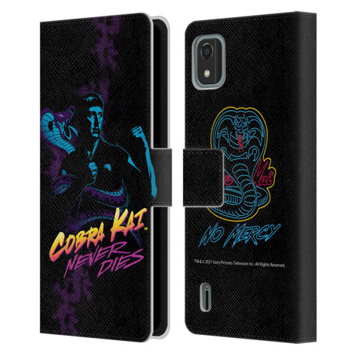 Cobra Kai Key Art Johnny Lawrence Never Dies Leather Book Wallet Case Cover For Nokia C2 2nd Edition