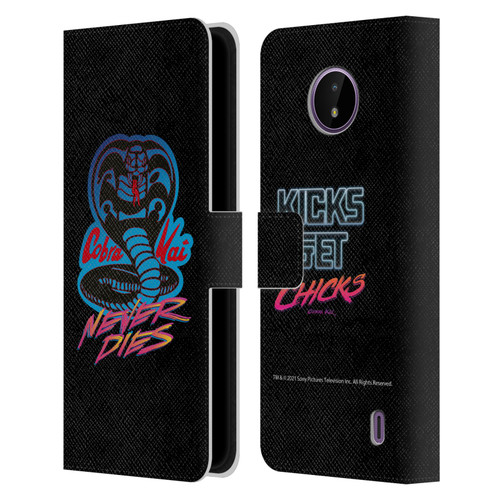 Cobra Kai Key Art Never Dies Logo Leather Book Wallet Case Cover For Nokia C10 / C20