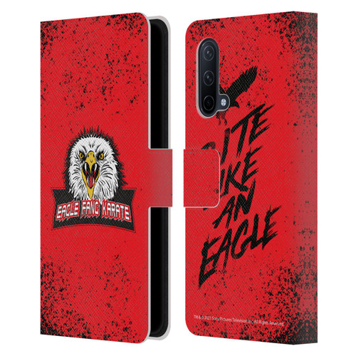 Cobra Kai Key Art Eagle Fang Logo Leather Book Wallet Case Cover For OnePlus Nord CE 5G
