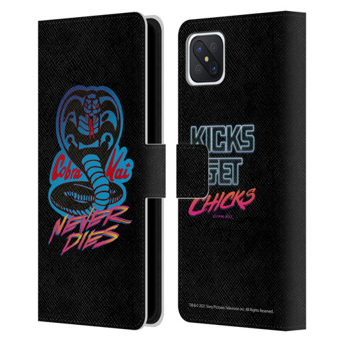 Cobra Kai Key Art Never Dies Logo Leather Book Wallet Case Cover For OPPO Reno4 Z 5G