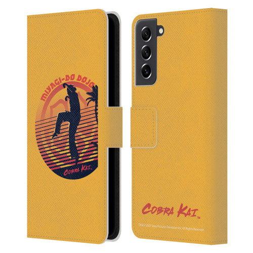 Cobra Kai Key Art Miyagi Do Logo Leather Book Wallet Case Cover For Samsung Galaxy S21 FE 5G