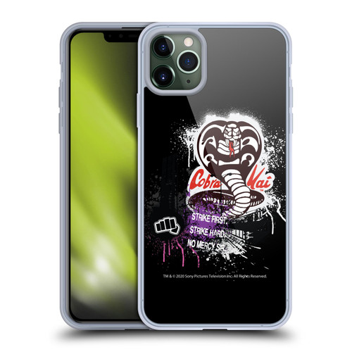 Cobra Kai Composed Art No Mercy Logo Soft Gel Case for Apple iPhone 11 Pro Max
