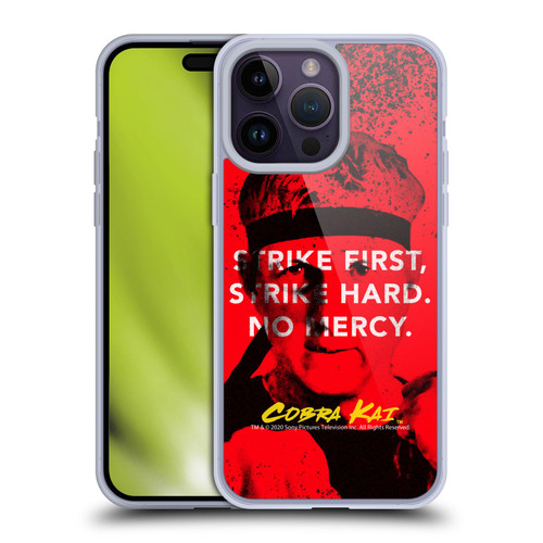 Cobra Kai Composed Art John Lawrence Strike Soft Gel Case for Apple iPhone 14 Pro Max