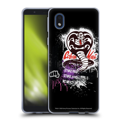 Cobra Kai Composed Art No Mercy Logo Soft Gel Case for Samsung Galaxy A01 Core (2020)