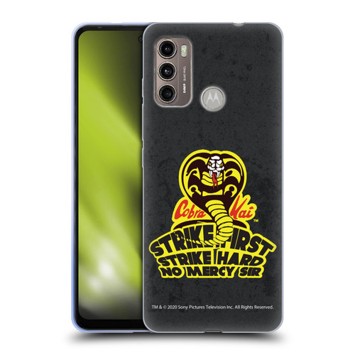 Cobra Kai Graphics 2 Strike Hard Logo Soft Gel Case for Motorola Moto G60 / Moto G40 Fusion