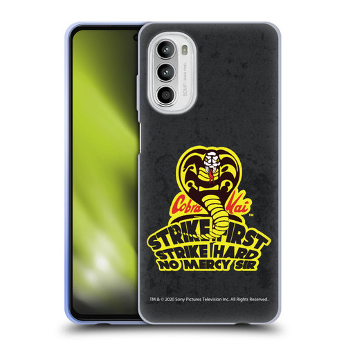 Cobra Kai Graphics 2 Strike Hard Logo Soft Gel Case for Motorola Moto G52