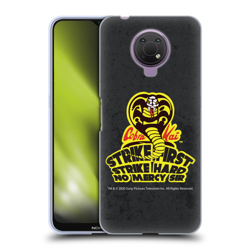 Cobra Kai Graphics 2 Strike Hard Logo Soft Gel Case for Nokia G10