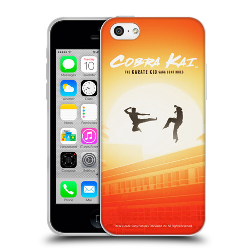 Cobra Kai Graphics Karate Kid Saga Soft Gel Case for Apple iPhone 5c