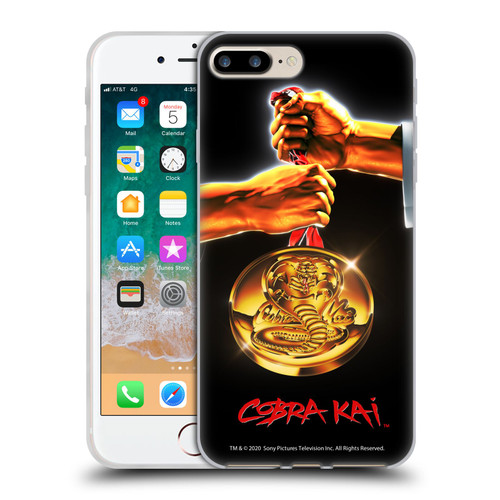 Cobra Kai Graphics Gold Medal Soft Gel Case for Apple iPhone 7 Plus / iPhone 8 Plus