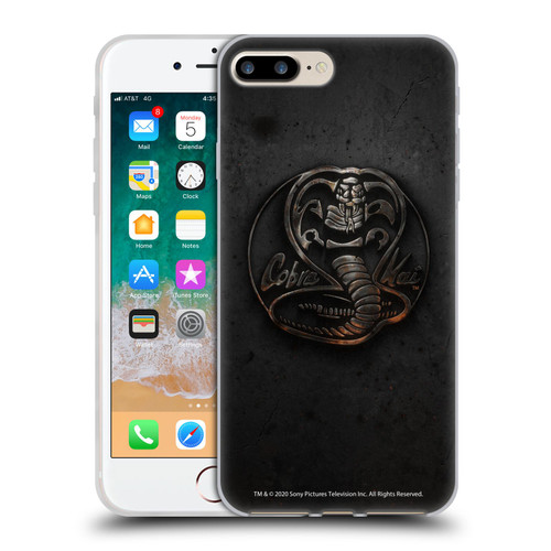 Cobra Kai Graphics Metal Logo Soft Gel Case for Apple iPhone 7 Plus / iPhone 8 Plus