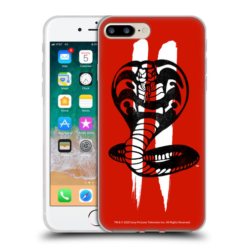Cobra Kai Graphics Season 2 Logo Soft Gel Case for Apple iPhone 7 Plus / iPhone 8 Plus & MagSafe