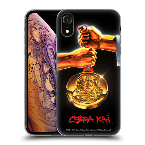 Cobra Kai Graphics Gold Medal Soft Gel Case for Apple iPhone XR