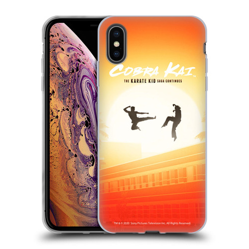 Cobra Kai Graphics Karate Kid Saga Soft Gel Case for Apple iPhone XS Max