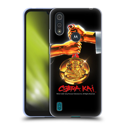 Cobra Kai Graphics Gold Medal Soft Gel Case for Motorola Moto E6s (2020)