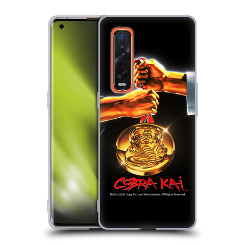 Cobra Kai Graphics Gold Medal Soft Gel Case for OPPO Find X2 Pro 5G