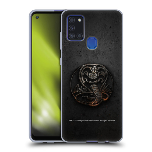 Cobra Kai Graphics Metal Logo Soft Gel Case for Samsung Galaxy A21s (2020)