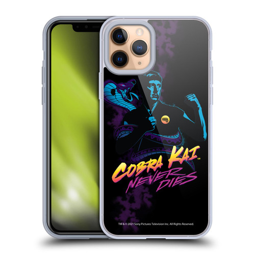 Cobra Kai Key Art Johnny Lawrence Never Dies Soft Gel Case for Apple iPhone 11 Pro