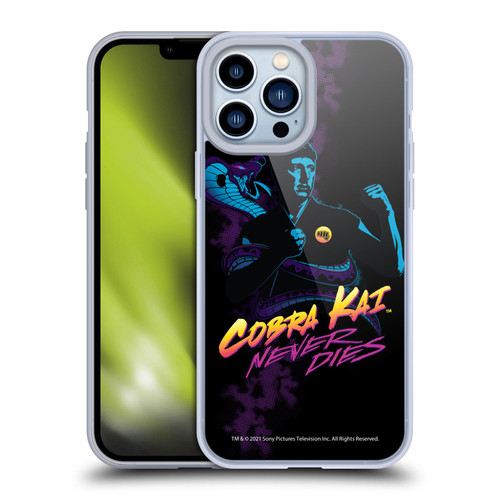 Cobra Kai Key Art Johnny Lawrence Never Dies Soft Gel Case for Apple iPhone 13 Pro Max