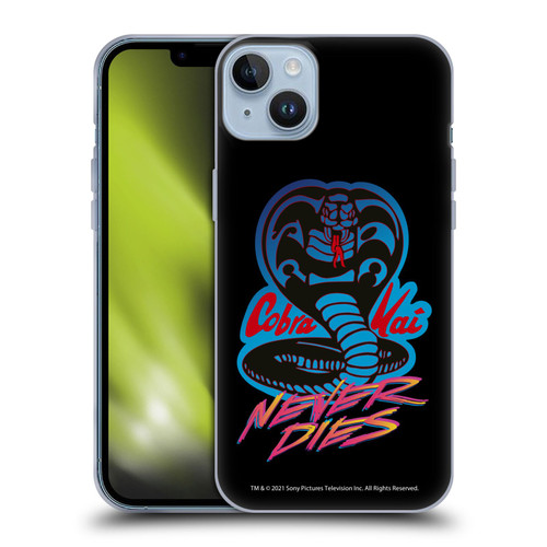 Cobra Kai Key Art Never Dies Logo Soft Gel Case for Apple iPhone 14 Plus