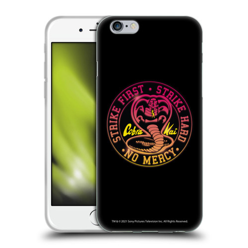 Cobra Kai Key Art Strike Hard Logo Soft Gel Case for Apple iPhone 6 / iPhone 6s