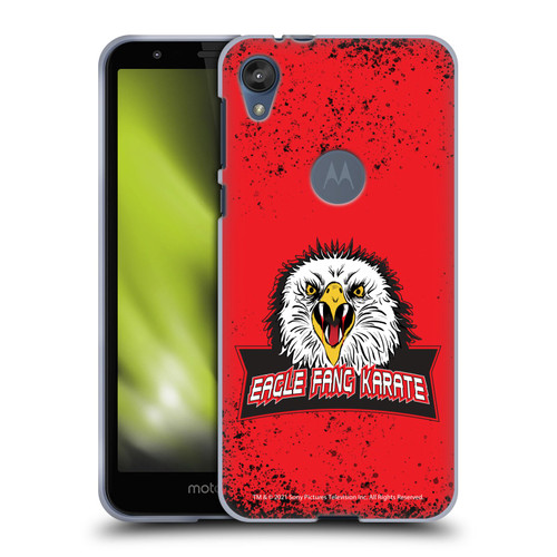 Cobra Kai Key Art Eagle Fang Logo Soft Gel Case for Motorola Moto E6