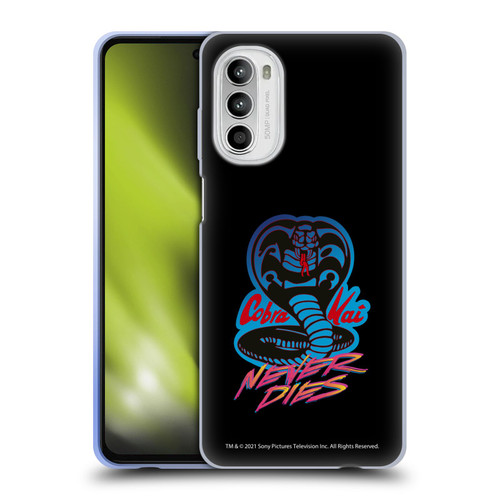 Cobra Kai Key Art Never Dies Logo Soft Gel Case for Motorola Moto G52