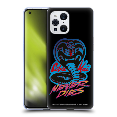 Cobra Kai Key Art Never Dies Logo Soft Gel Case for OPPO Find X3 / Pro