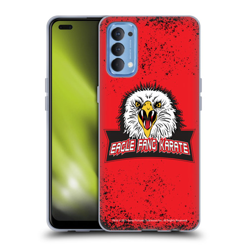 Cobra Kai Key Art Eagle Fang Logo Soft Gel Case for OPPO Reno 4 5G