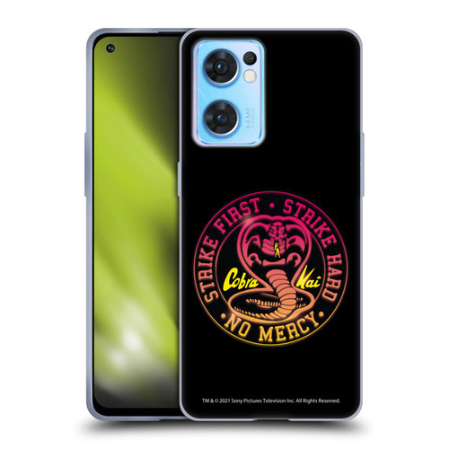 Cobra Kai Key Art Strike Hard Logo Soft Gel Case for OPPO Reno7 5G / Find X5 Lite