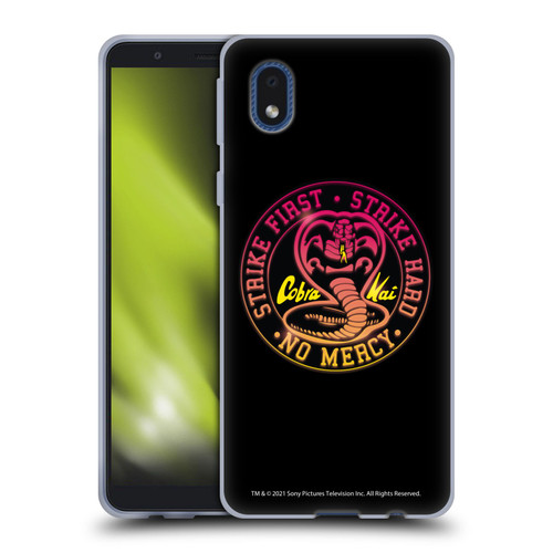 Cobra Kai Key Art Strike Hard Logo Soft Gel Case for Samsung Galaxy A01 Core (2020)
