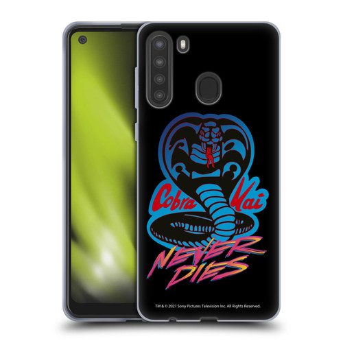 Cobra Kai Key Art Never Dies Logo Soft Gel Case for Samsung Galaxy A21 (2020)