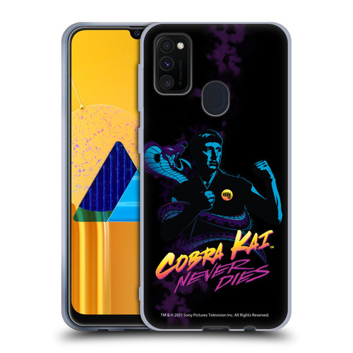 Cobra Kai Key Art Johnny Lawrence Never Dies Soft Gel Case for Samsung Galaxy M30s (2019)/M21 (2020)