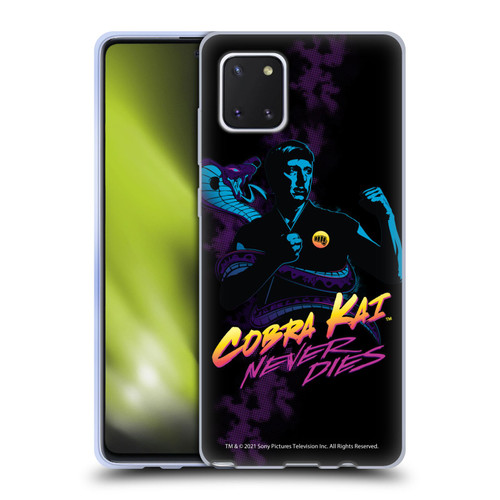 Cobra Kai Key Art Johnny Lawrence Never Dies Soft Gel Case for Samsung Galaxy Note10 Lite