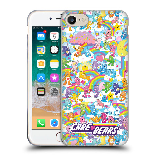 Care Bears 40th Anniversary Rainbow Soft Gel Case for Apple iPhone 7 / 8 / SE 2020 & 2022