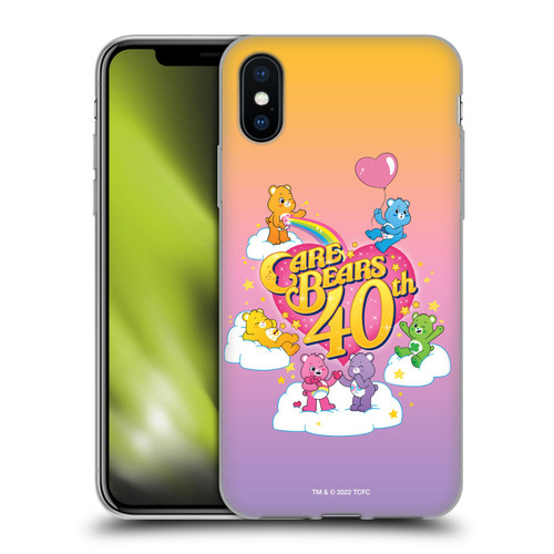 Care Bears 40th Anniversary Celebrate Soft Gel Case for Apple iPhone X / iPhone XS