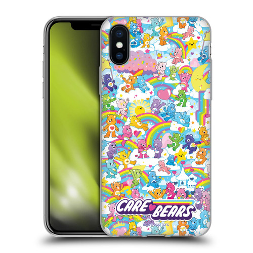 Care Bears 40th Anniversary Rainbow Soft Gel Case for Apple iPhone X / iPhone XS