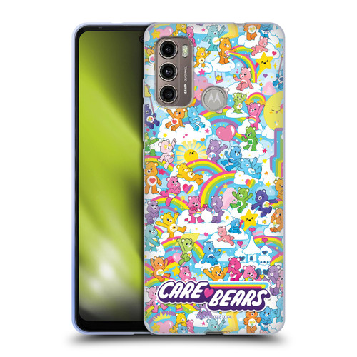 Care Bears 40th Anniversary Rainbow Soft Gel Case for Motorola Moto G60 / Moto G40 Fusion