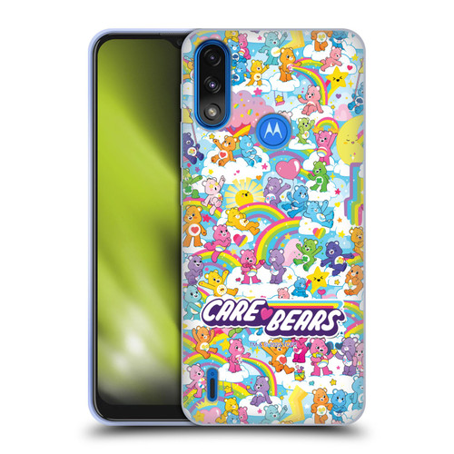 Care Bears 40th Anniversary Rainbow Soft Gel Case for Motorola Moto E7 Power / Moto E7i Power