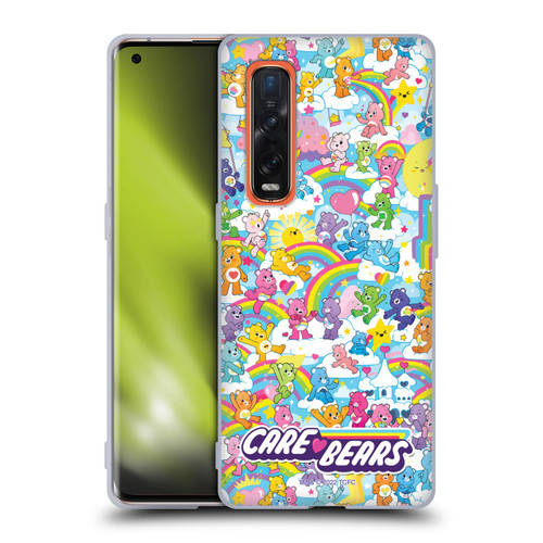 Care Bears 40th Anniversary Rainbow Soft Gel Case for OPPO Find X2 Pro 5G
